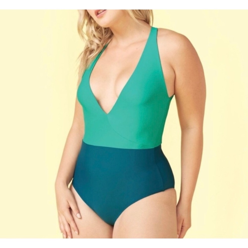 Summersalt The Deep Dive Colorblock One Piece Swimsuit 8 Red Pink